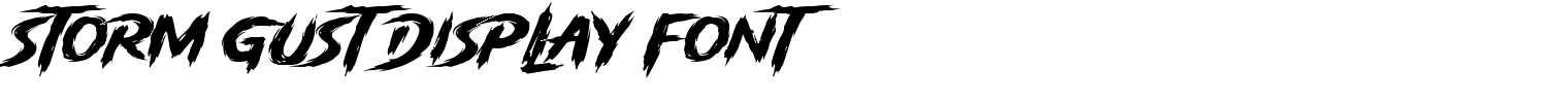 Storm Gust Display Font