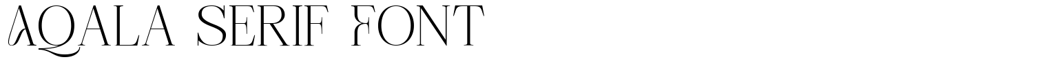 Aqala Serif Font