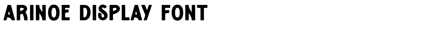 Arinoe Display Font