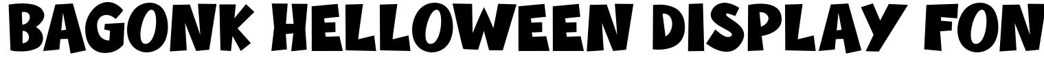 Bagonk Helloween Display Font