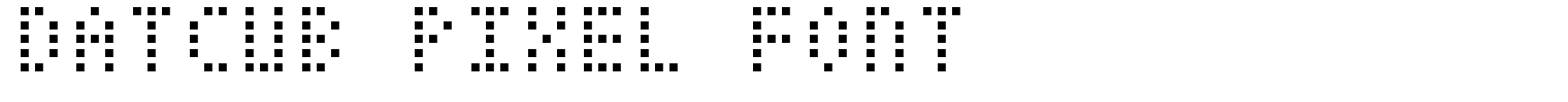 DatCub Pixel Font