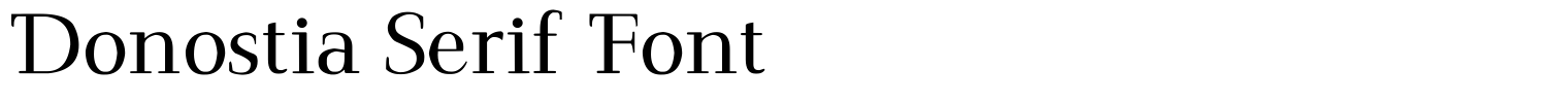 Donostia Serif Font