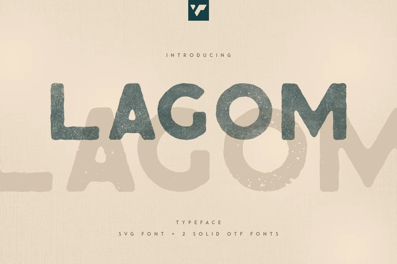 LAGOM Display Font Download fonts