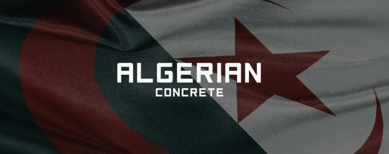 algerian concrete font