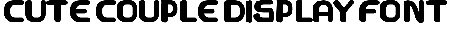 Cute Couple Display Font