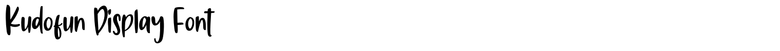 Kudofun Display Font