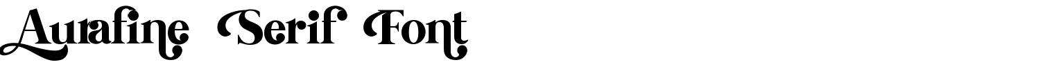 Aurafine Serif Font