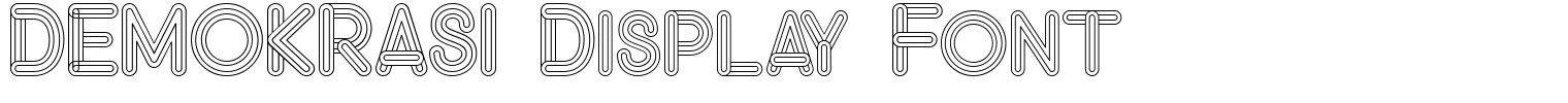 DEMOKRASI Display Font