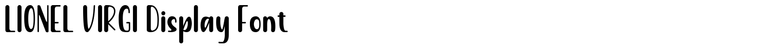 LIONEL VIRGI Display Font
