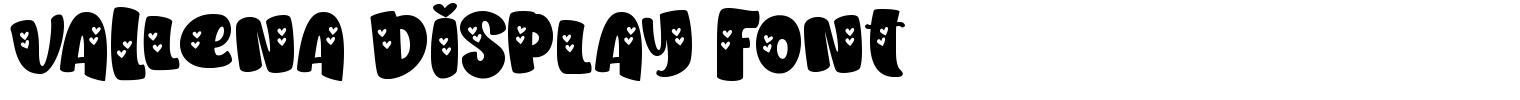 Vallena Display Font