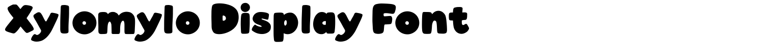 Xylomylo Display Font