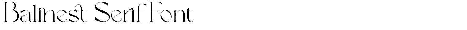 Balinest Serif Font