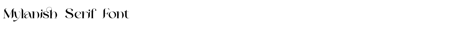 Mylanish Serif Font