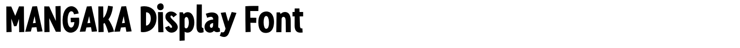 MANGAKA Display Font