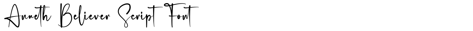 Anneth Believer Script Font - Download fonts