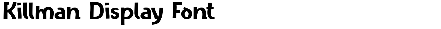 Killman Display Font