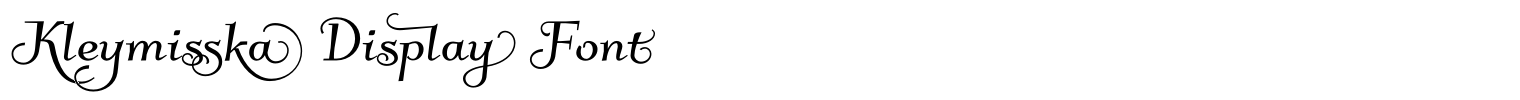 Kleymisska Display Font