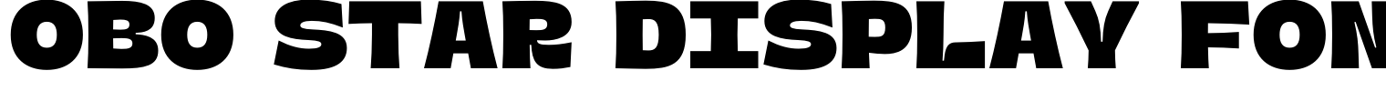 OBO Star Display Font