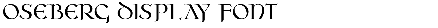 Oseberg Display Font