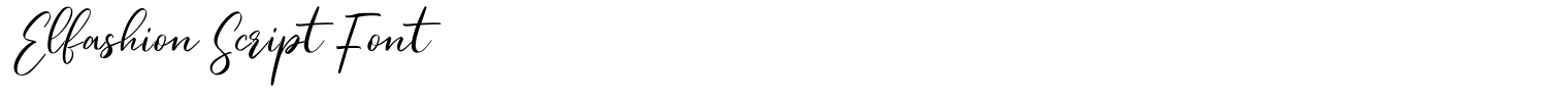 Elfashion Script Font