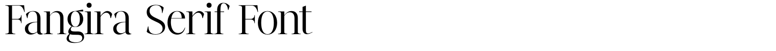 Fangira Serif Font