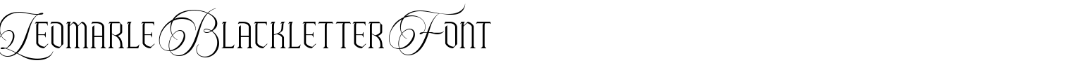 Leomarle Blackletter Font