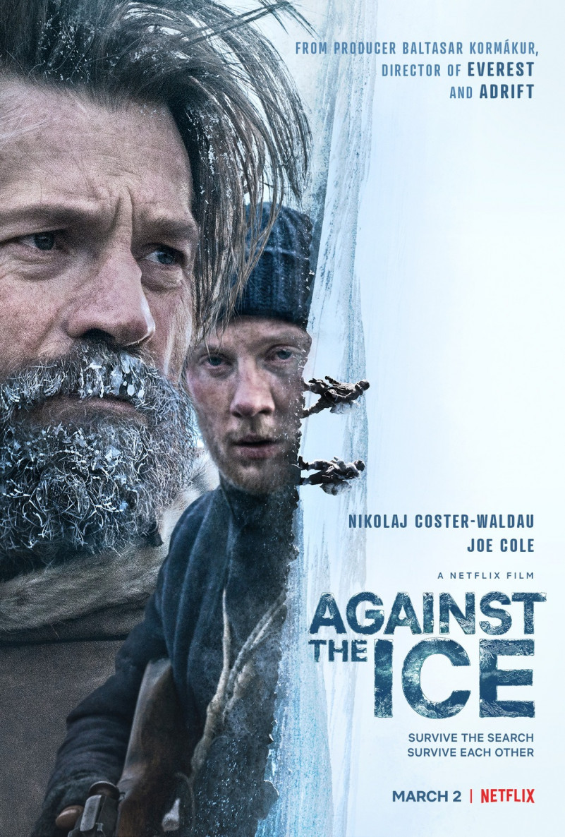 against the ice
