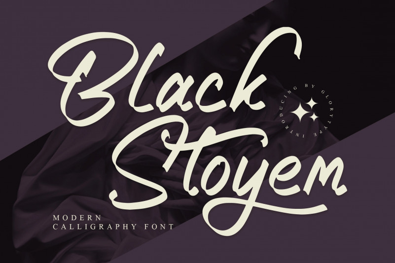 Black Stoyem Script Font - Download fonts