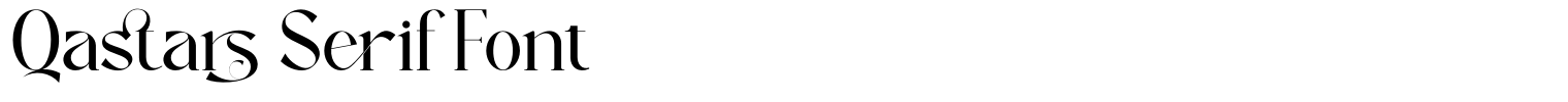 Qastars Serif Font