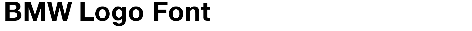 BMW Logo Font Download Fonts