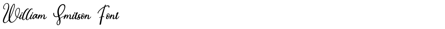 William Smitson Font