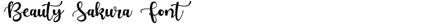 Beauty Sakura Font