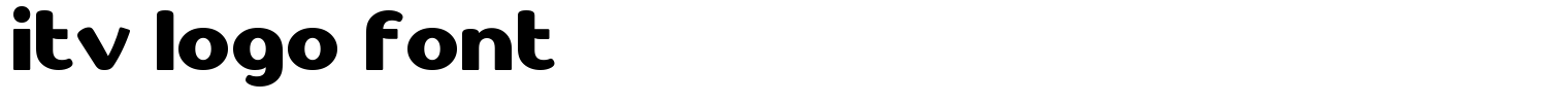 ITV Logo Font