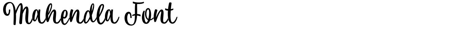 Mahendla Font