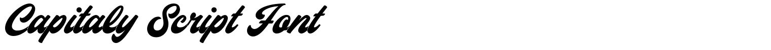 Capitaly Script Font