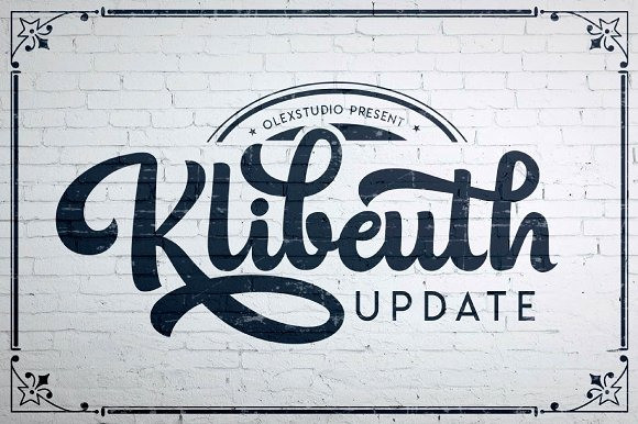 klibeuth script font