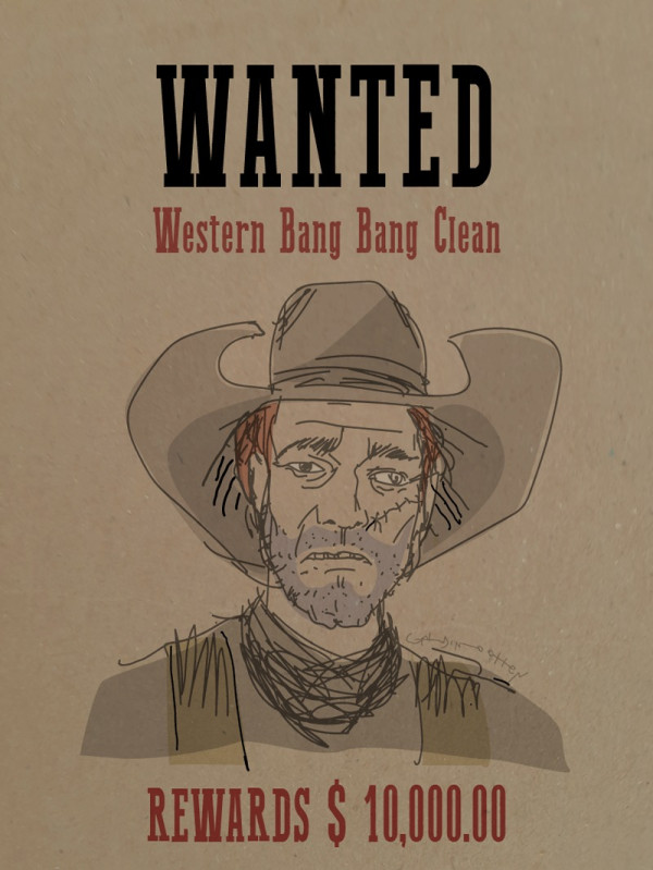 western bang bang clean font