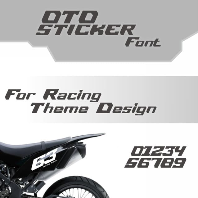 Oto Sticker Font 1 oto sticker font