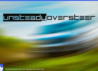 Unsteady Oversteer Font