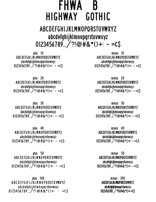 FHWA Series B 2025 Font 1 fhwa series b 2025 font