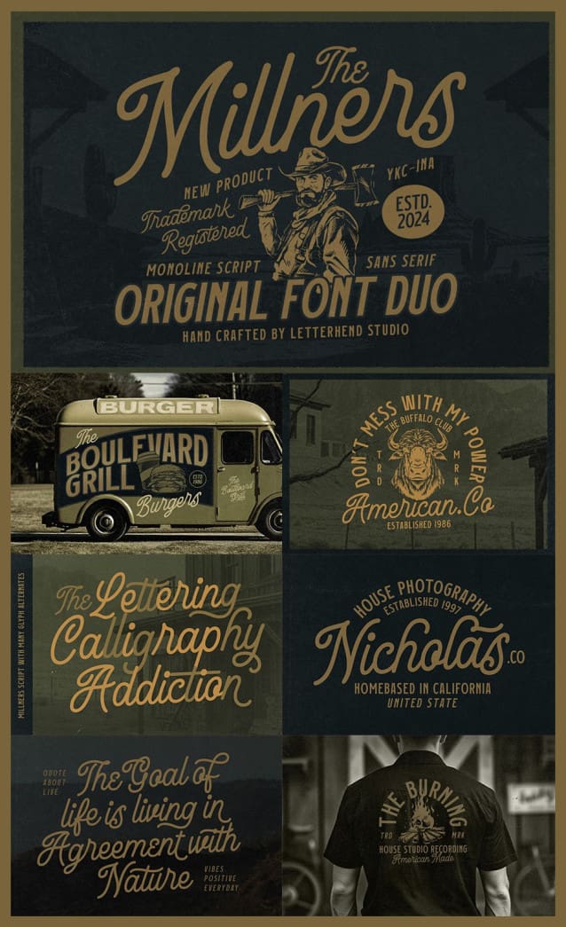 the millners font duo