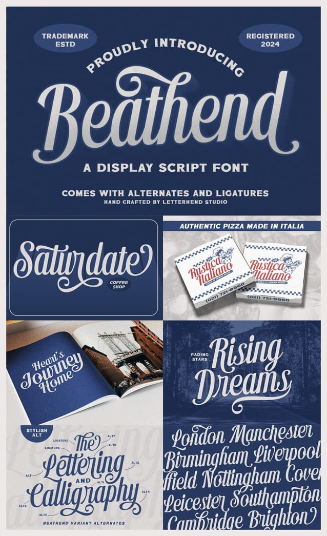 Beathend Font 1 beathend font 2