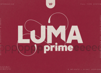 LUMA Prime Font preview image 1