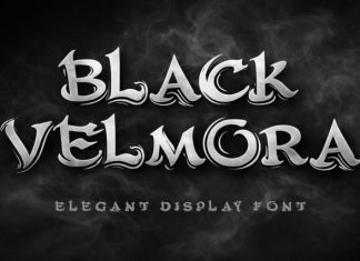 Black Velmora Font preview image 1