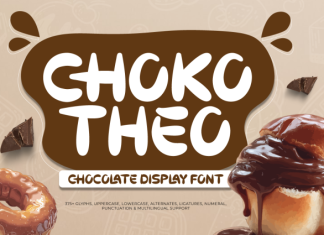 Choko Theo – Chocolate Display Font preview image 1