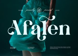 Afalen Font preview image 1