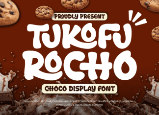 Tukofu Rocho – Choco Display Font preview image 1