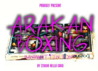 Arakan Boxing Font preview image 1
