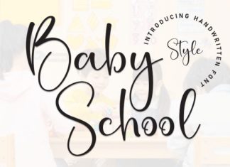 Baby School Script Font preview image 1