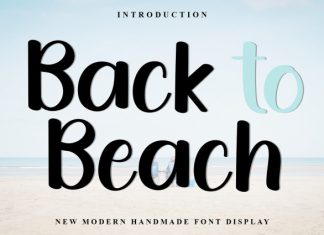 Back To Beach Font preview image 1